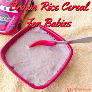Rice Cereal Easy baby porridge recipe