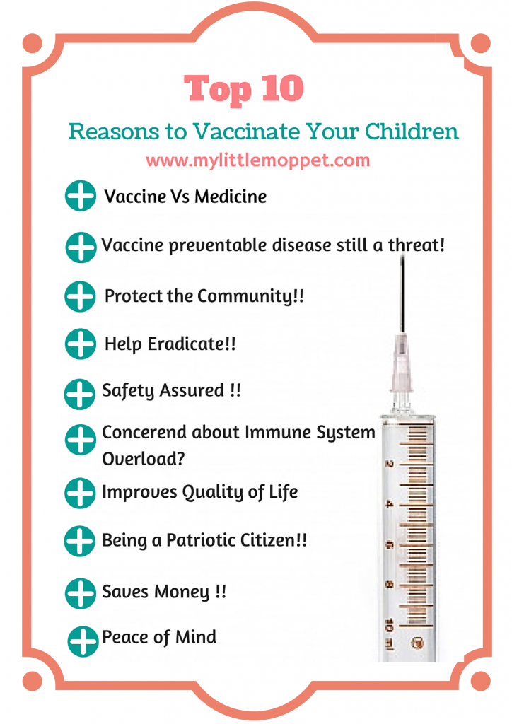 reasons to vaccinate your child