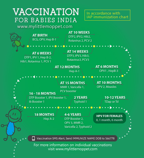 vaccination schedule IAP