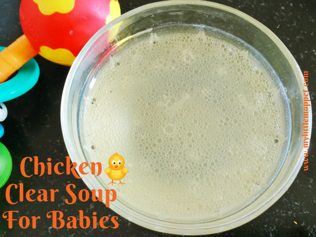 Chicken clear soup Recipe for babies