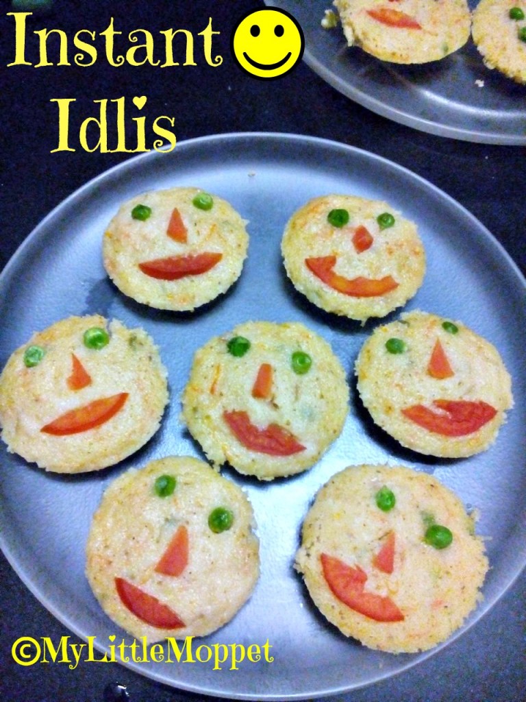 Instant rava Idli Recipe for kids