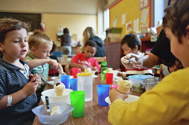 food in choosing a  preschool