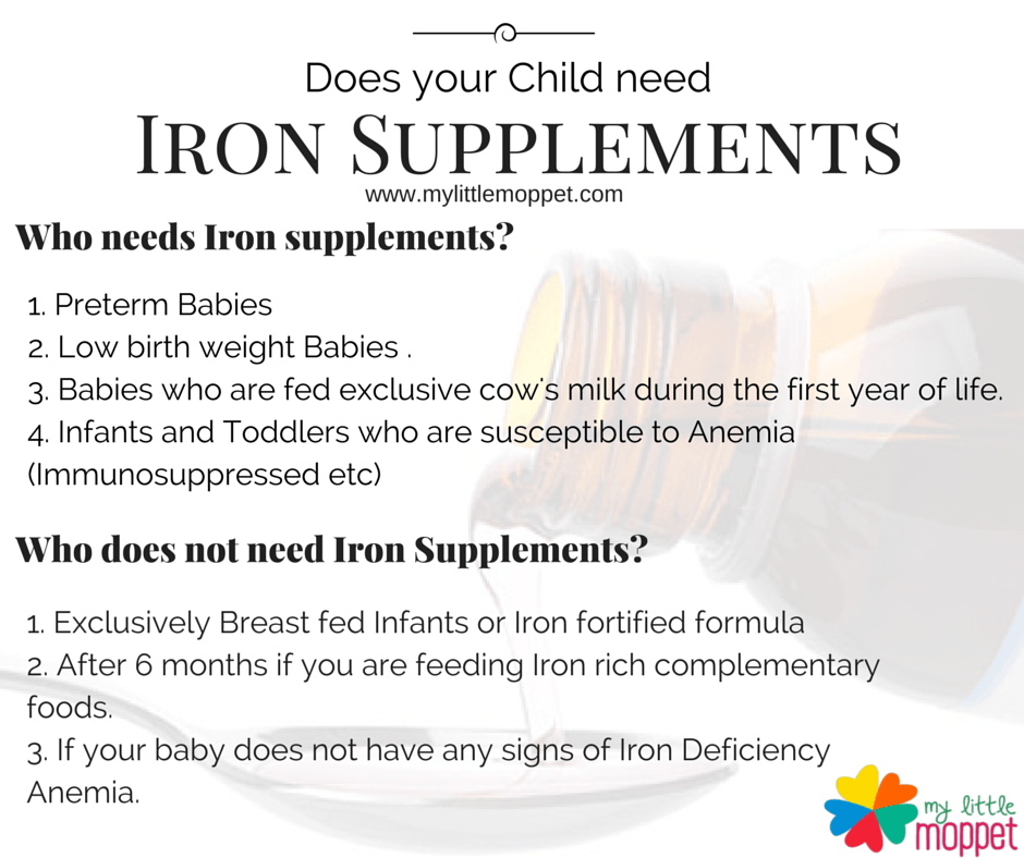 Does my Baby/Toddler need Iron Supplements? - My Little Moppet