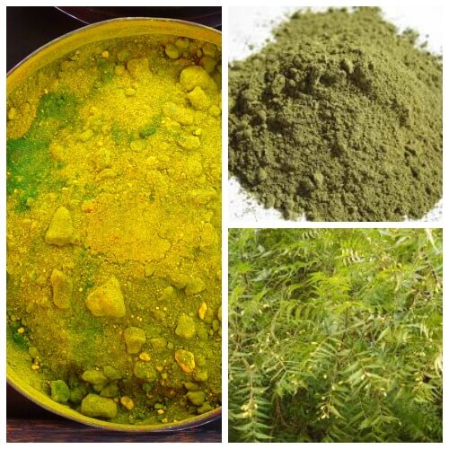 green color home made holi powder recipe