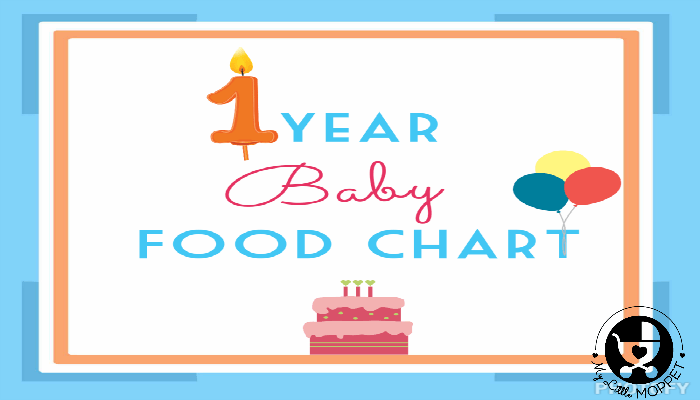 1 year Baby Food Chart