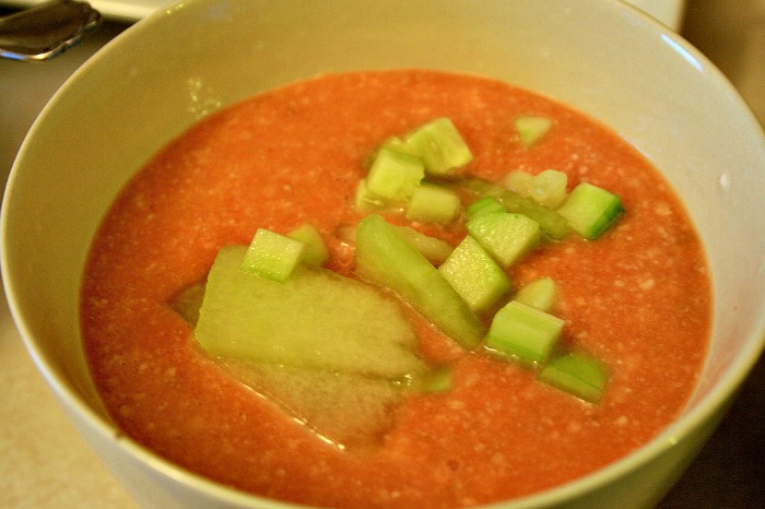 Chilled Mango Cucumber Soup