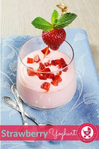 Homemade strawberry yogurt recipe for kids