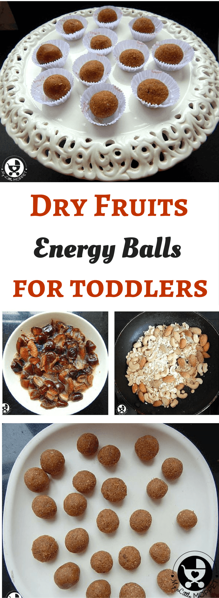 Dry fruits balls finger food recipe for toddlers