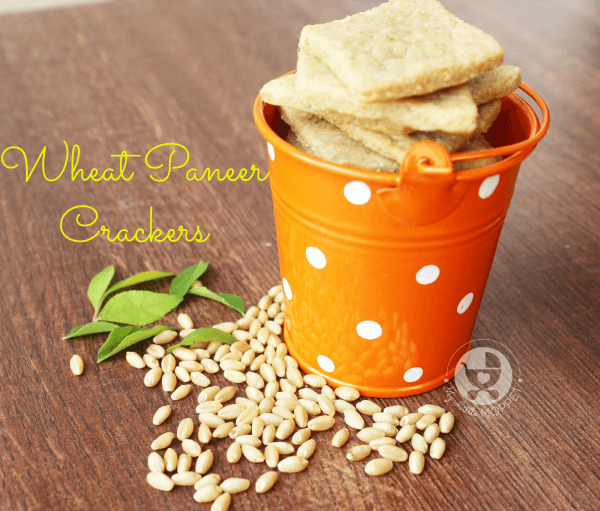 Paneer wheat biscuits savoury crackers for kids