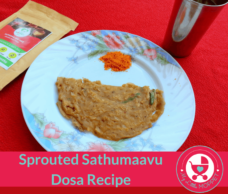 sprouted sathumaavu dosa