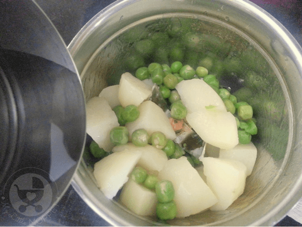 Green Peas and Potato Puree