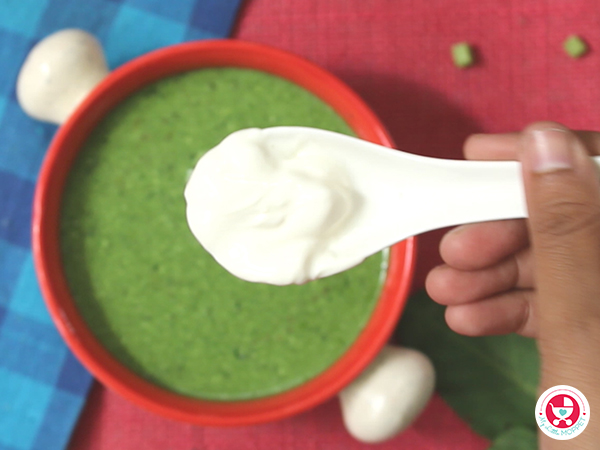 Cream of Spinach Soup Recipe for Toddlers