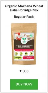 Organic Makhana Wheat Dalia Porridge Mix Regular mix