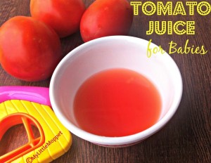 Tomato Juice for Babies