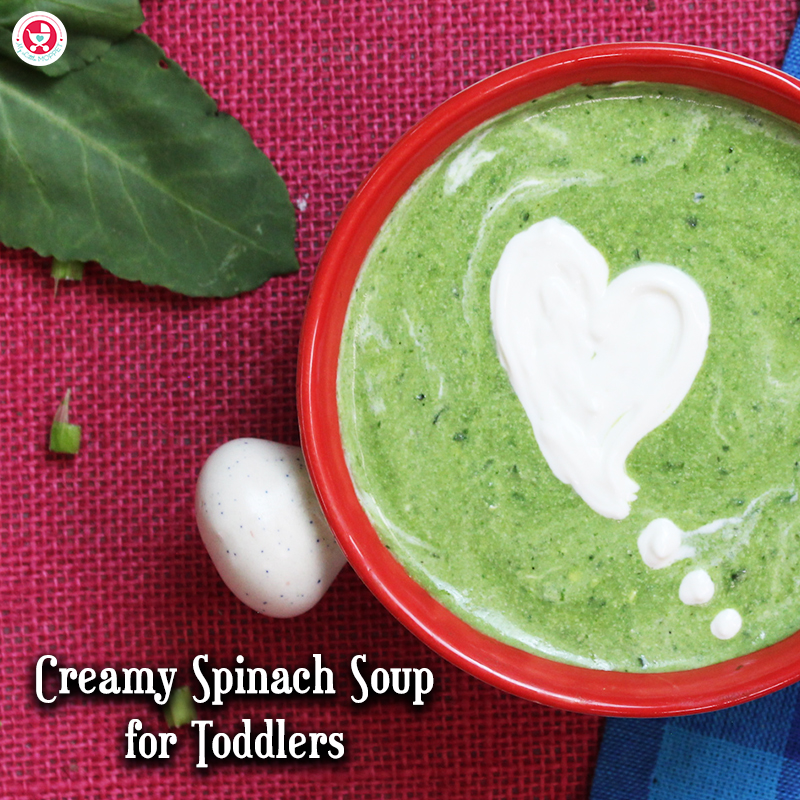 Creamy Spinach Soup for Toddlers
