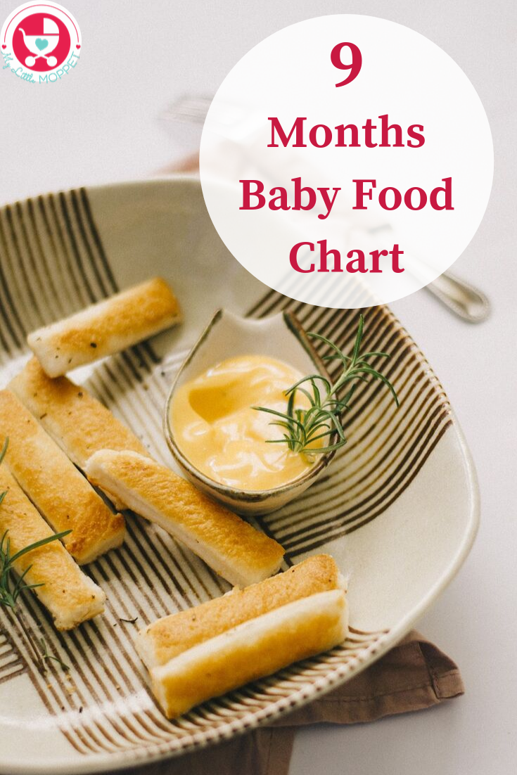 9 Month Baby Food Chart In