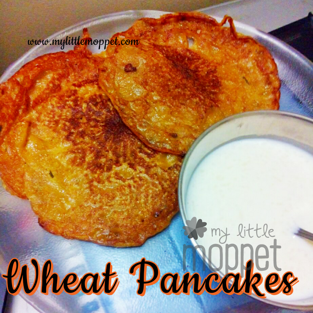 Wheat Pancake Recipe for kids My Little Moppet