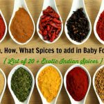 When to add spices in baby food