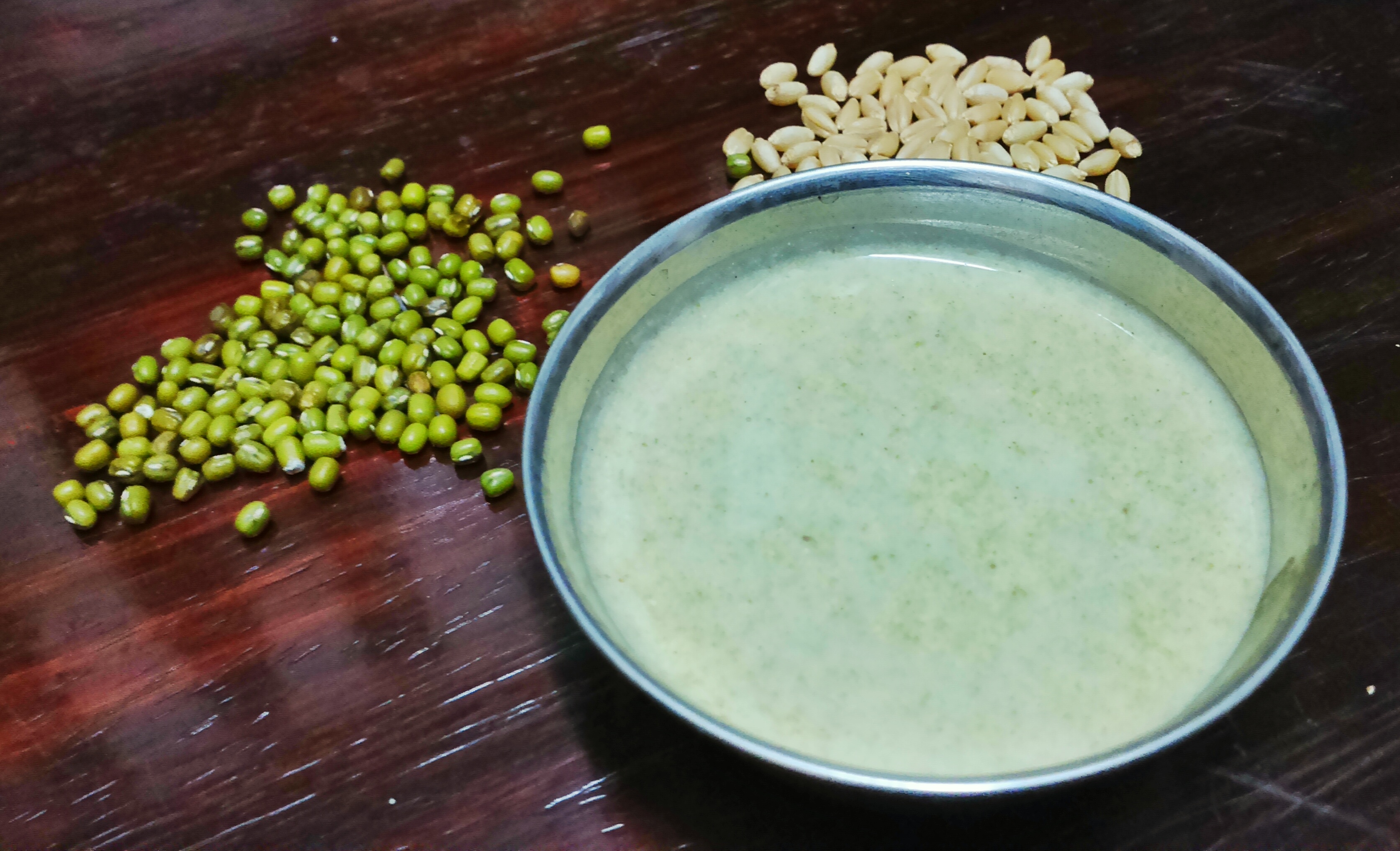 Green Gram Wheat Porridge Powder Recipe My Little Moppet