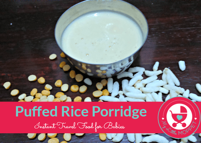Instant Puffed Rice Porridge for babies My Little Moppet
