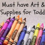 15 must have art and craft supplies for toddlers