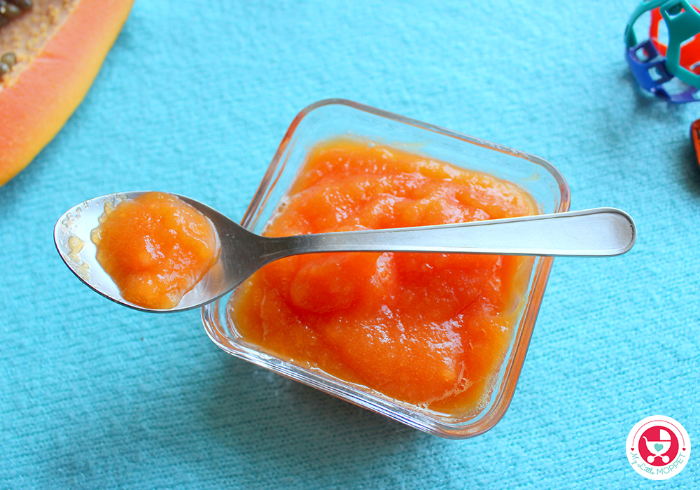 How to make Papaya Puree for Baby ?