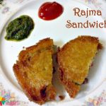 Rajma /Red Kidney Beans Sandwich Recipe for kids