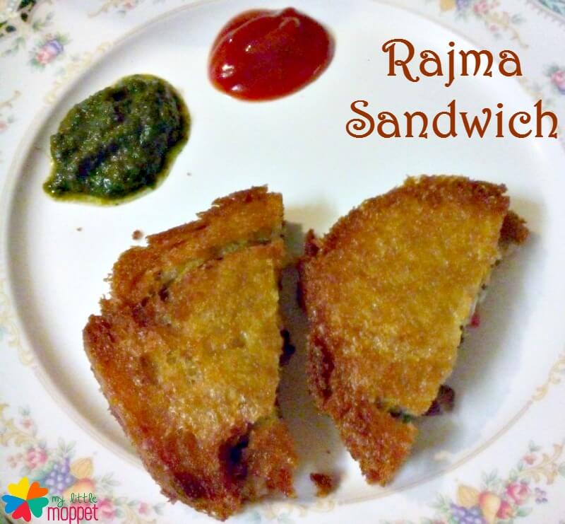 Rajma Sandwich Recipe for Kids