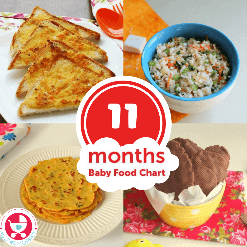 11 Months Baby Food Chart with Indian Recipes