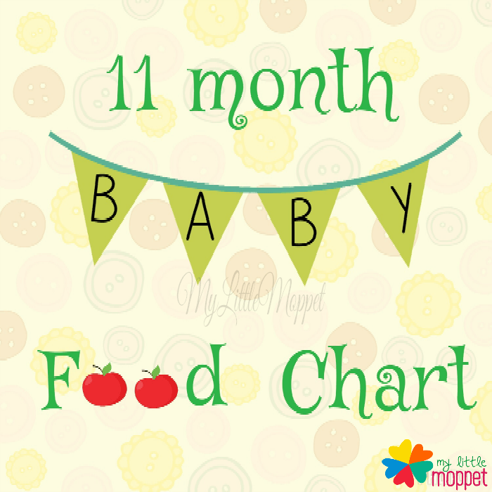11 month baby food chart and meal planner