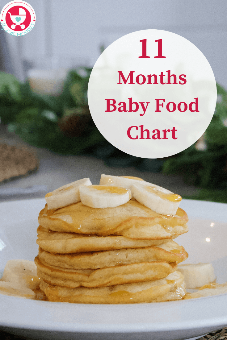 Your baby is not so much a baby anymore! Make the most of baby's natural curiosity by introducing more flavors & textures with the 11 months baby food chart.