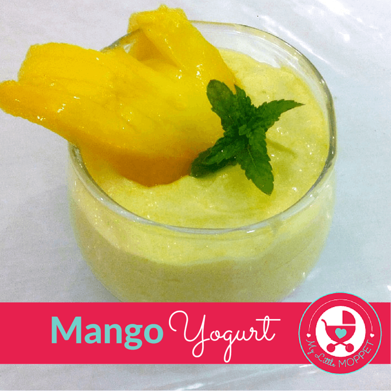 Easy Mango Yogurt Recipe My Little Moppet