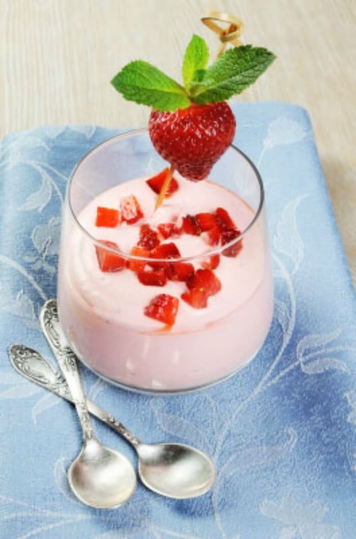 Homemade Strawberry yoghurt