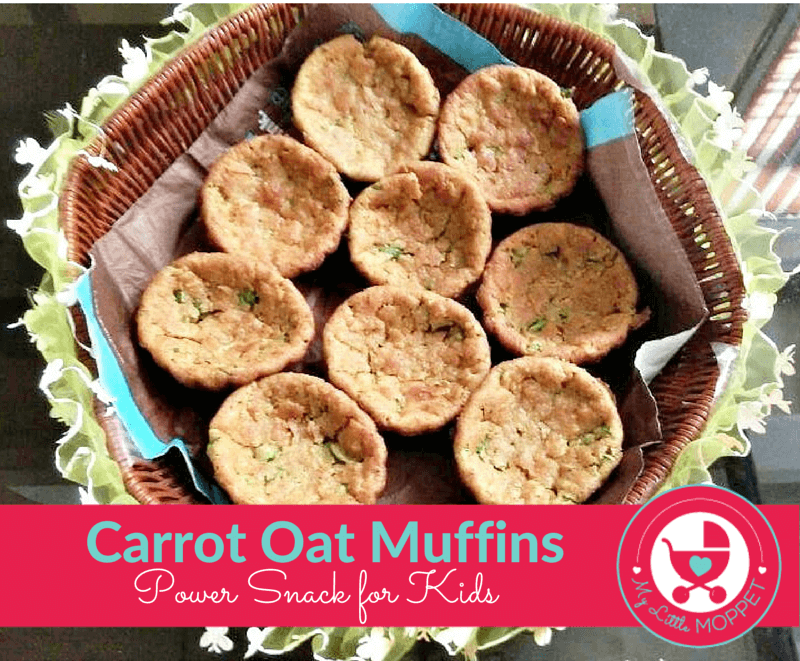 Carrot Oat Muffins Recipe for Kids