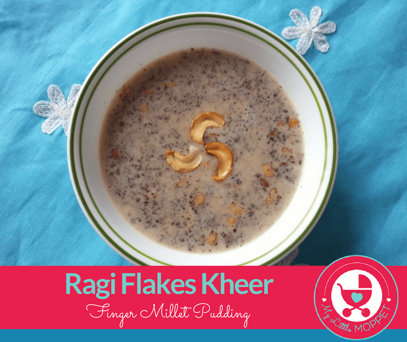 Ragi Flakes Kheer / Finger Millet Pudding Recipe