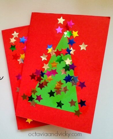 10 Easy, Last Minute Christmas Cards for Toddlers to Make
