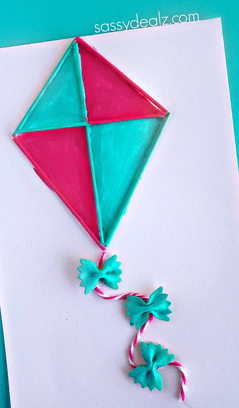 How To Make Kite With Chart Paper