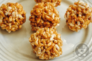 Puffed Rice Balls Recipe for Toddlers and Kids