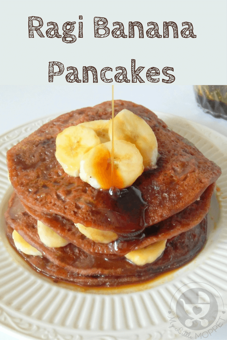 Ragi is a super ingredient that can be included in many dishes. These Ragi Banana Pancakes are free from sugar & baking powder making them perfect for kids!