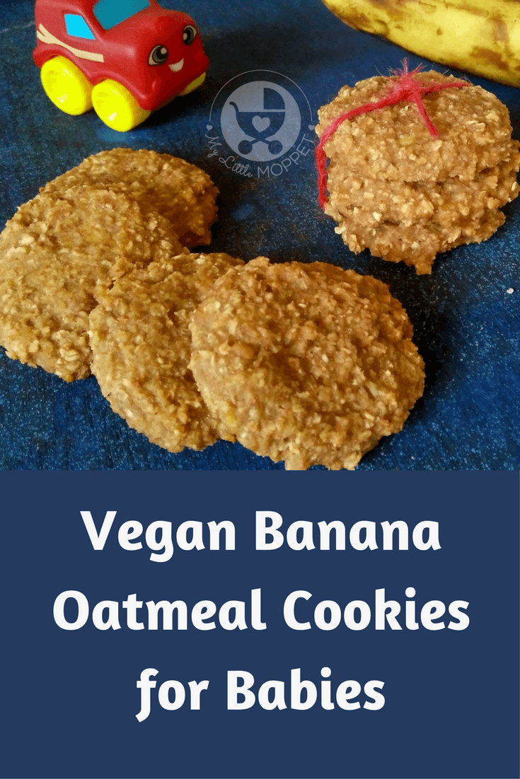 Vegan Banana Oatmeal Cookies for Babies