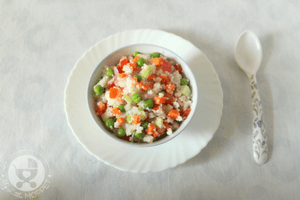 Barnyard Millet Vegetable Salad for Toddlers