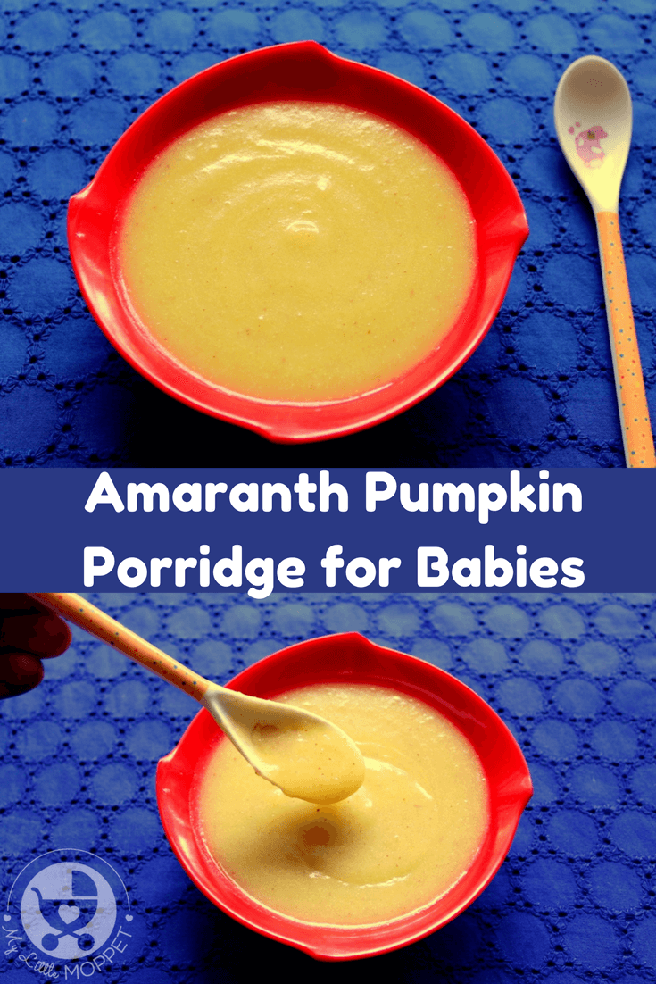 Amaranth Flour Pumpkin Porridge for Babies