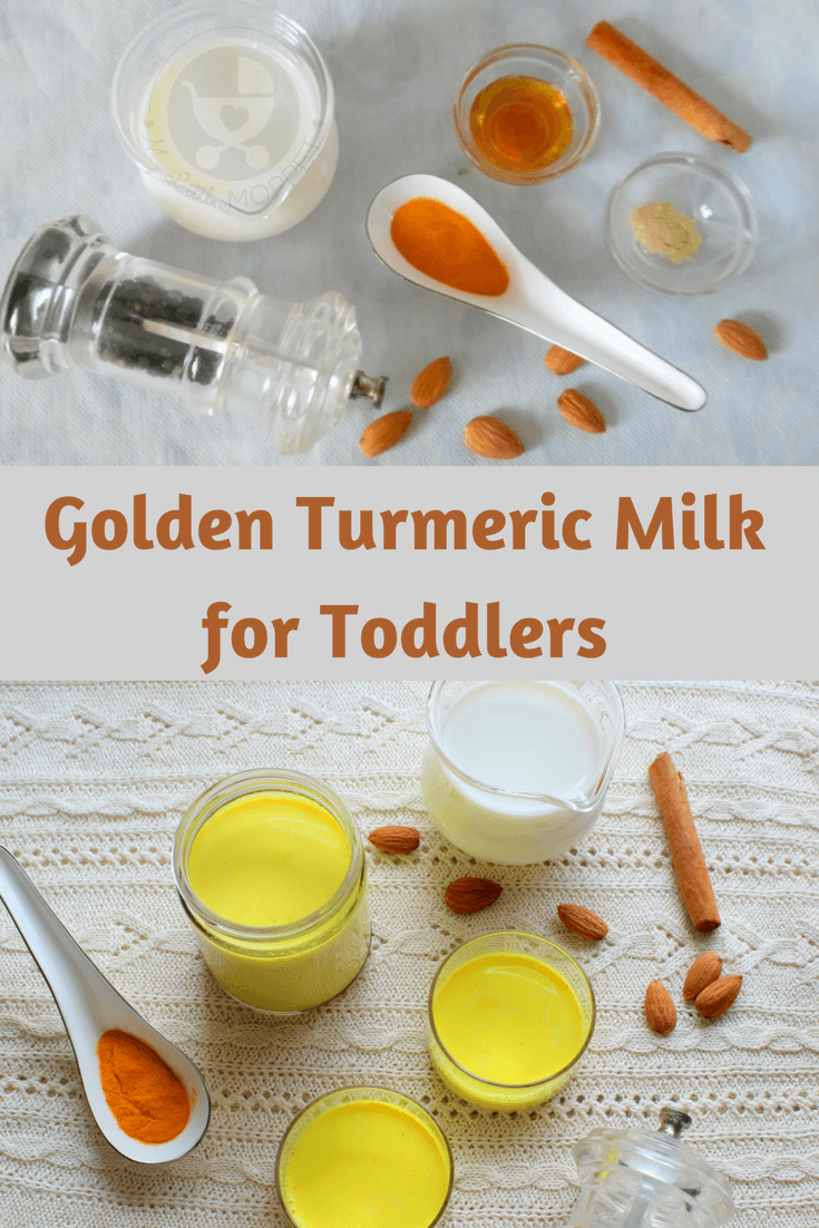 While you enjoy your usual cuppa, here's a healthy Golden Turmeric Milk for toddlers to try! Boost immunity and heal colds with one cup of liquid gold!