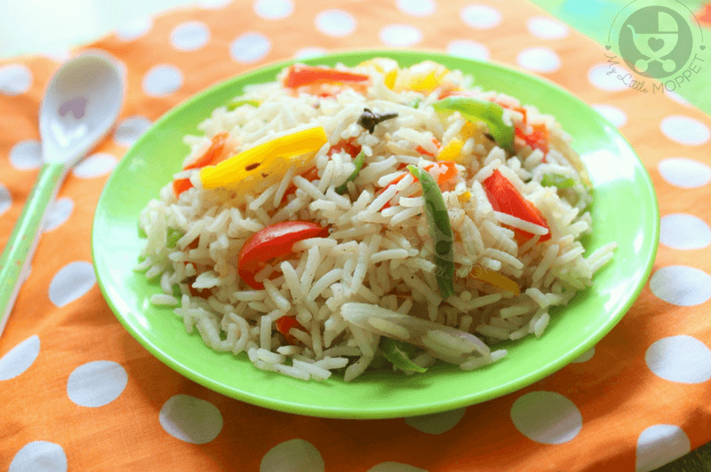 No need to order out anymore when you can make healthy, nutritious and yummy bell pepper fried rice right at home!