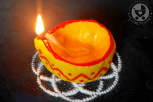 Eco Friendly DIY Diya for Diwali