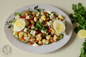 Indian Style Healthy Egg Salad Recipe