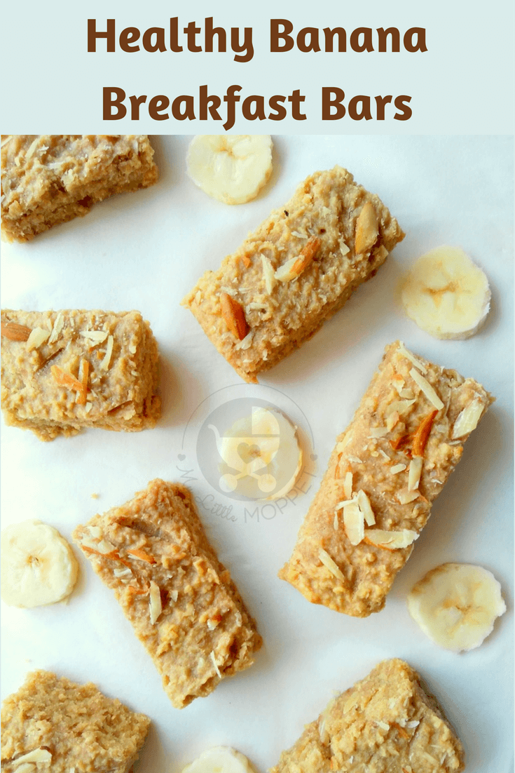 Breakfast is often a challenge for young kids, but it's the most important meal of the day! Make things interesting with this healthy banana breakfast bar recipe!