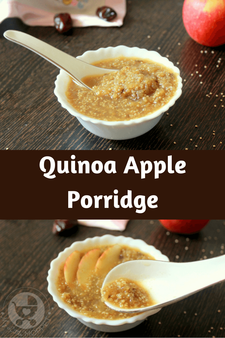 Try something different than oatmeal by making this Quinoa Apple Porridge for your kids! Packed with fruit and whole grain, this is the perfect breakfast!