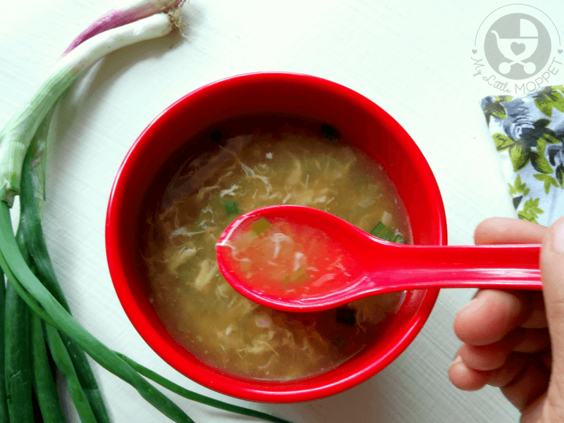 If your toddler is making a fuss about eating egg, here is an easy way to do it - with a warming Egg Drop Soup that's perfect for winters!