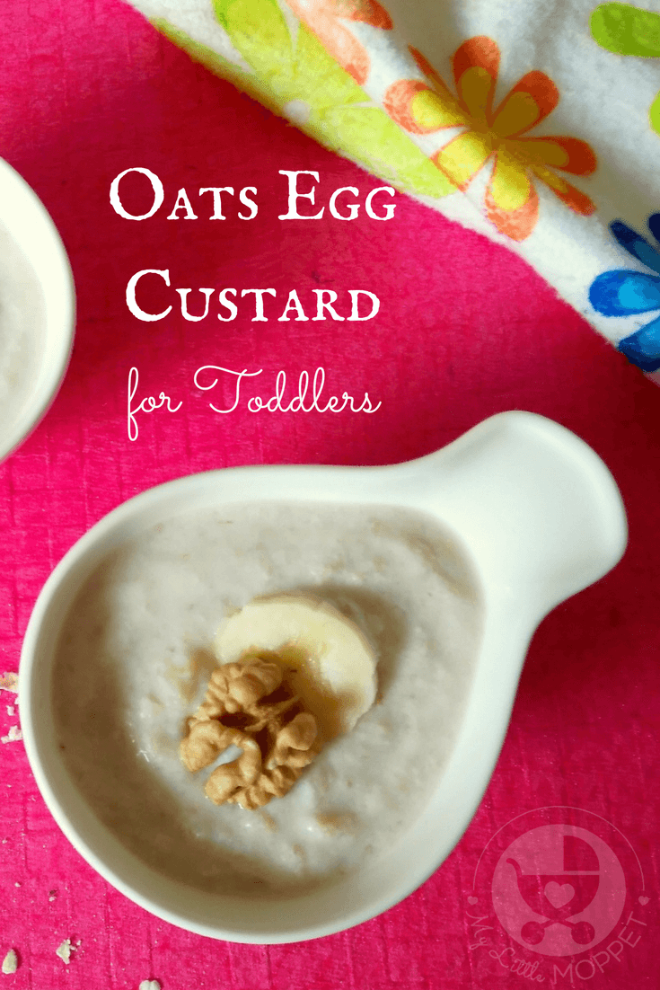 Custard is a soft, creamy dessert that's ideal for young kids, and we've gone and made it healthier by adding oats to it! Check out this Oats Egg Custard that's perfect for toddlers. #custard